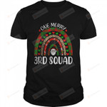 One Merry 3rd Squad Teacher Rainbow Leopard Buffalo T-Shirt