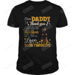 Black and Tan Coonhound Dear Daddy Thank You For Being T-Shirt