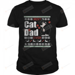 Best Dad Ever Best Cat Parents Tuxedo Cat Lovers Xmas Gift T-Shirt