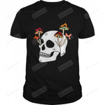 Skeleton Mushrooms Trendy T-Shirt