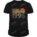 Vintage 1996 26th Birthday For Men Women 26 Years Old Gifts T-Shirt