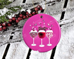 Glass Ornament Breast Cancer Awareness Ornament We Wear Pink Pink In October Christmas Ornament Decoration Ornament Hanging Decoration Christmas Tree Ornament