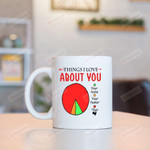 Pie Chart Mug Things I Love About You Mug 9 Gifts For Husband From Wife, Boyfriend From Girlfriend On Valentine's Day Anniversary Birthday Christmas Thanksgiving 11 Oz - 15 Oz Mug