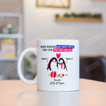 Personalized When Penguins Find Their Mates Mugs, Penguin Smile Custom Name Mugs, Funny Wedding Anniversary Valentine's Day Color Changing Mug 11 Oz 15 Oz Coffee Mug Gifts For Couple
