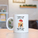 I Promise To Still Grab Your Butt Mugs, Old Couple Mugs, Color Changing Mug 11 Oz 15 Oz Coffee Mug Gifts For Wedding Anniversary Valentine's Day