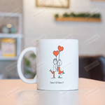 Personalized Air Balloon Couple Custom Mugs, I Love You To The Moon And Back Mugs, Funny Wedding Anniversary Valentine's Day Color Changing Mug 11 Oz 15 Oz Coffee Mug Gifts For Couple