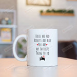 Funny Couple Mug Roses Are Red Violets Are Blue You're My Favorite Thing To Do Mug Gifts For Couple, Husband And Wife On Valentine's Day Anniversary Birthday Christmas Thanksgiving 11 Oz - 15 Oz Mug