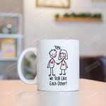 Yay We Still Like Each Other White Mugs, Holding Hands Couple Mugs, Funny Anniversary Valentine's Day 11 Oz 15 Oz Coffee Mug Gifts For Couple, Boyfriend Girlfriend Husband Wife