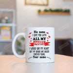 Personalized I Love You With All My Boobs Mug With Heart Gifts For Husband From Wife, Boyfriend From Girlfriend On Valentine's Day Anniversary Birthday Christmas Thanksgiving 11 Oz - 15 Oz Mug