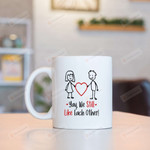 Couple Mugs, Yay We Still Like Each Other White Mugs, Funny Birthday Anniversary Valentine's Day 11 Oz 15 Oz Coffee Mug Gifts For Couple, Boyfriend Girlfriend Husband Wife