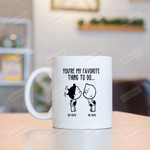 Personalized You're My Favorite Thing To Do Mugs, Cute Couple Customized Mugs, Funny Wedding Anniversary Valentine's Day Color Changing Mug 11 Oz 15 Oz Coffee Mug Gifts For Couple, Him Her Mr Mrs