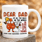 Dear Dad I'm Glad That I Came Out Of Your Mug, From Your Champion 11oz 15oz Coffee Ceramic Mug, To My Dad Gift, Gift For Dad, Gift For Father's Day, Funny Gift For Dad Birthday Thanksgiving
