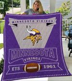 Minnesota Vikings Logo Premium Quilt