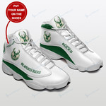 Milwaukee Bucks Personalized Air JD13 Sneakers 035