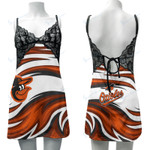 Baltimore Orioles Lace Back Strap Slip Dress 513