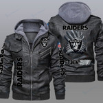 Las Vegas Raiders Leather Jacket 17