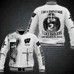 Wisconsin Badgers Personalized Baseball Jacket 87