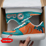 Miami Dolphins Personalized AF1 Shoes BG23