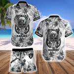 Las Vegas Raiders Hawaii Shirt & Shorts BG347