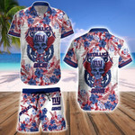 New York Giants Hawaii Shirt & Shorts BG346
