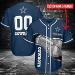Dallas Cowboys Personalized Baseball Jersey BG107
