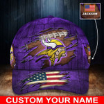 Minnesota Vikings Personalized Classic Cap BG220