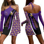 Minnesota Vikings Halter Lace-up Dress 65