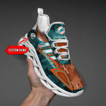 Miami Dolphins Personalized Yezy Running Sneakers BB248