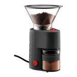 Bodum Bistro Fully Adjustable Conical Burr Electric Coffee Grinder, Black