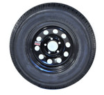 Trailer Tire On Rim Bias Ply ST175/80D13 175/80 13 LRC 5-4.5 Black Modular Wheel