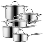Cooks Standard Stainless Steel 10 Piece Multi-ply Clad Cookware Set