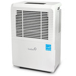 Ivation 70 Pint Energy Star Dehumidifier - Large-Capacity For Spaces Up To 4,500 Sq Ft - Includes Programmable Humidistat, Hose Connector, Auto Shutoff/Restart, Casters & Washable Air Filter, White