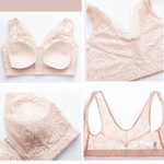 UF Lift Lace Front Closure Zip Bra (From S-7XL)