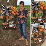 Farmhouse Pumpkin Truck Wreath-Autumn Nature Decoration(Ready For Shipment!)