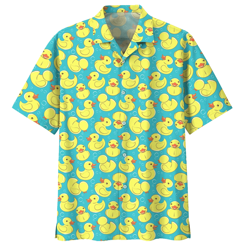 Duck Full Print Hawaiian Shirt - Short Sleeve Hawaiian Shirt