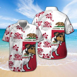 Jack Russell California Republic Hawaiian Shirt - Short Sleeve Hawaiian Shirt