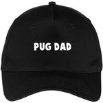 Pug Dad Hat | Twill Cap | Unstructured Dad Cap