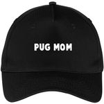 Pug Mom Hat | Twill Cap | Unstructured Dad Cap