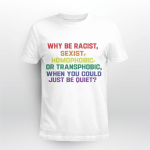 Why Be Racist, Sexist, Homophobic, Or Transphobic Shirt
