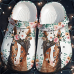 Horses Flower Clog Croc Shoes