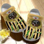 Tough Girls Save Lives, Nurse Sunflower Unisex Clog Shoes