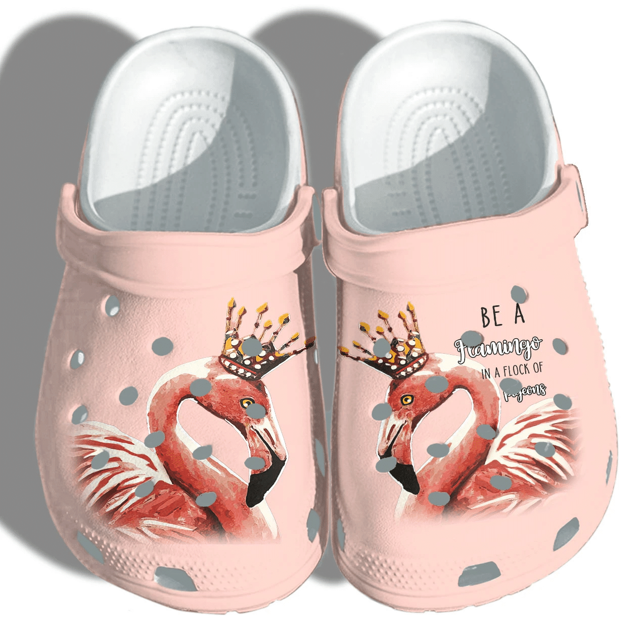Flamingo Queen Unisex Clog Shoes