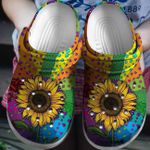 Sunflower Hippie Colorful Unisex Clog Shoes