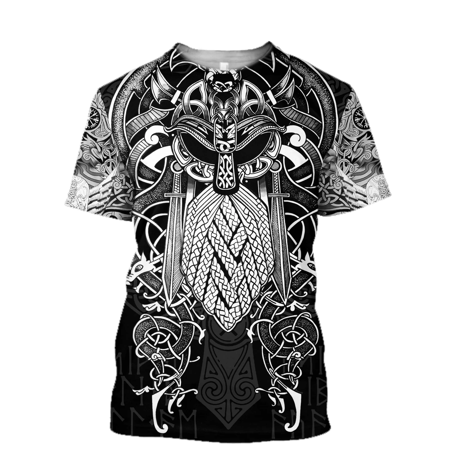 Vikings Odin Tatoo 3D All Over Print Shirt - 3D T-Shirt
