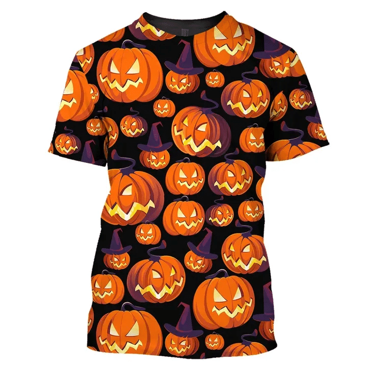 Halloween Pumpkin 3D Full Print Shirt - 3D T-Shirt