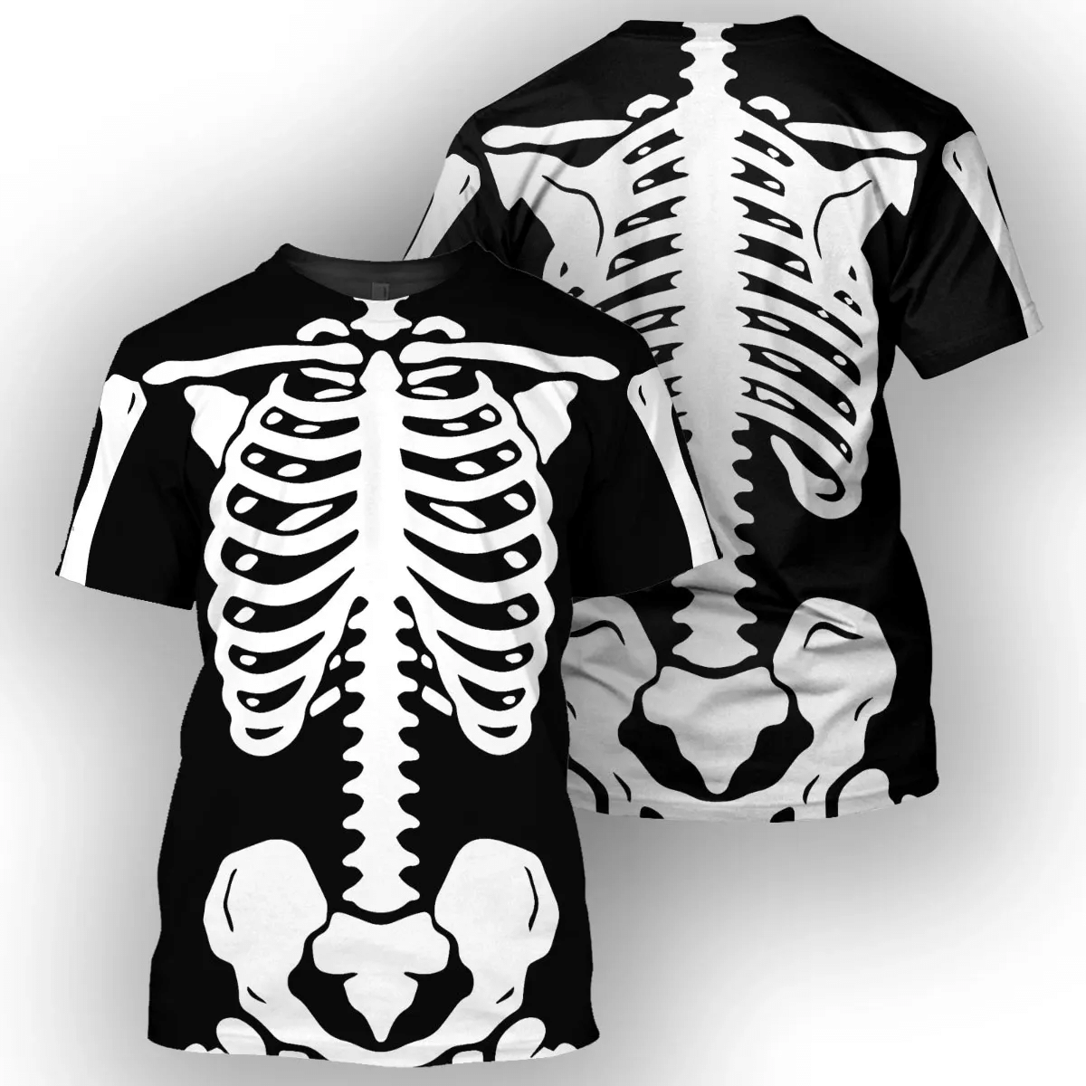 Halloween Skeleton Costume 3D Full Print Shirt - 3D T-Shirt