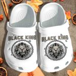 Black King Lion Clog Unisex Gift For Daddy