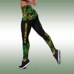 World Dopest Mom Weed Sunflower Hollow Tank Top - Legging 3D All Over Print