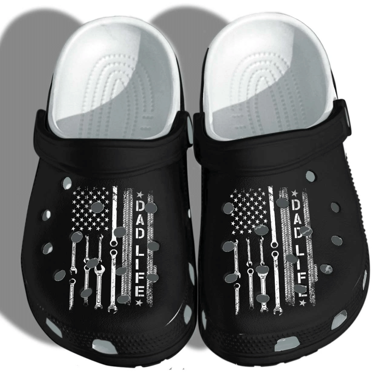 Mechanic USA Flag Clog Unisex Shoes