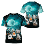 Dog Ghost Halloween Costume 3D All Over Print Shirt - 3D T-Shirt